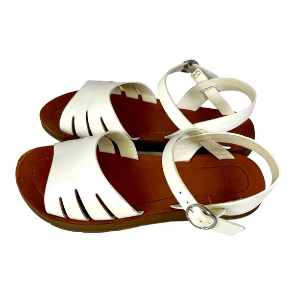 CAT&JACK GIRLS WHITE SANDALS Size 2 - Picture 5 of 5